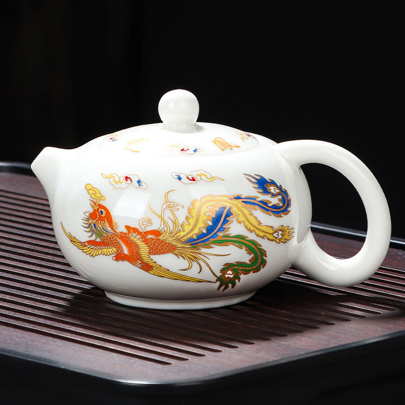 Juego de Té Termocrómico con Motivos de Dragón