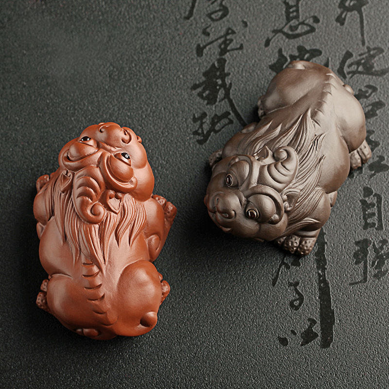 Mascota de té de Pi Xiu en Cerámica