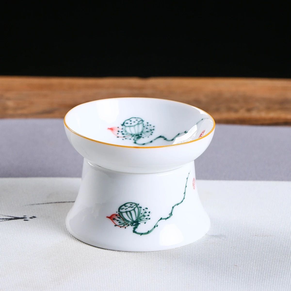 Filtro de Té de Cerámica con Motivos Naturales
