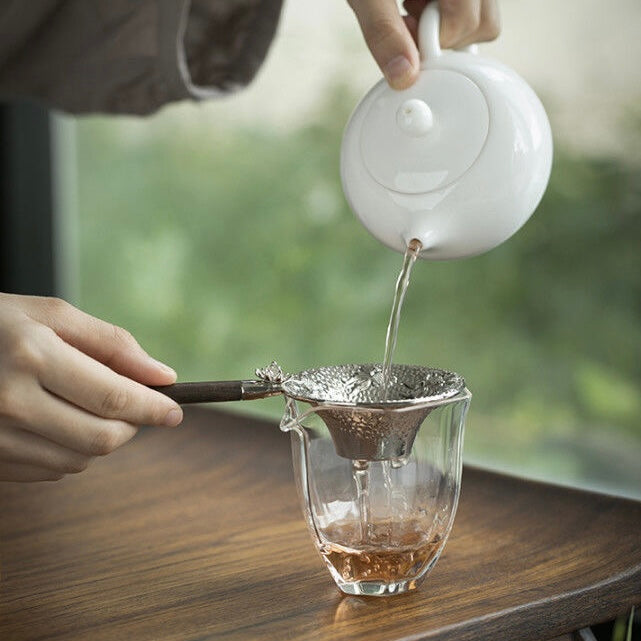Filtro de Té de Metal con Diseño Floral