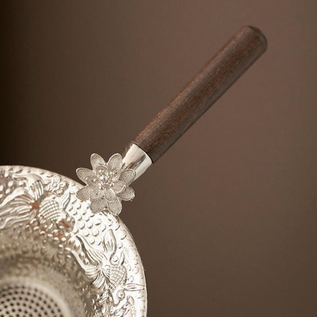Filtro de Té de Metal con Diseño Floral