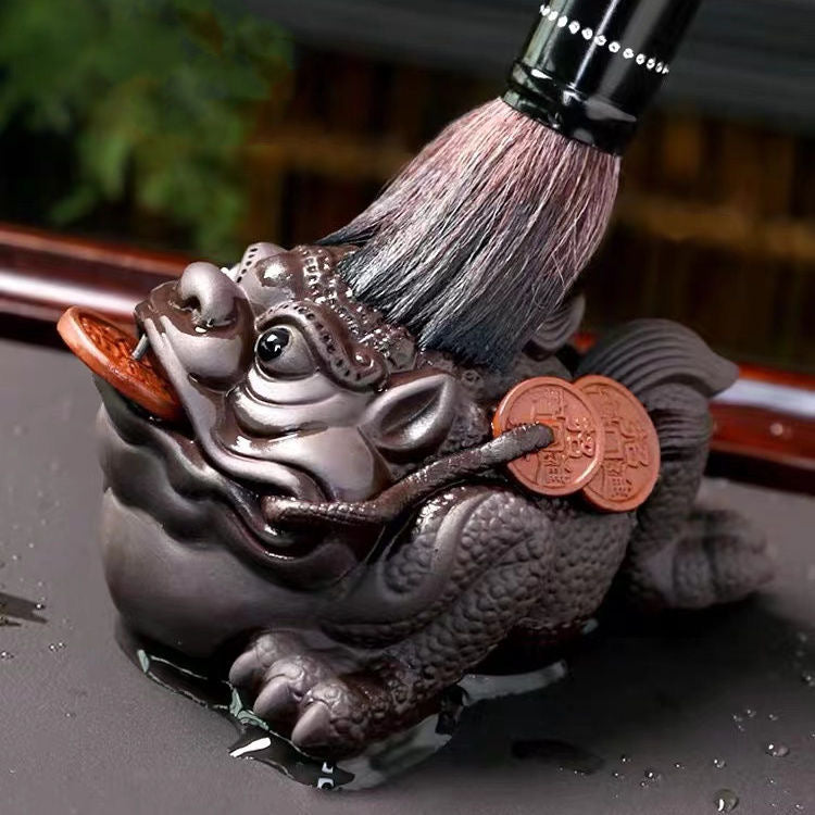 Mascota de té Rana de la Fortuna en Tres Estilos