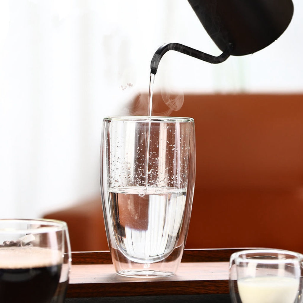 Tazas de Vidrio de Doble Pared - Capacidades Variadas