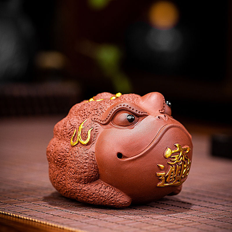 Mascota de té Rana de la Fortuna en Dos Colores