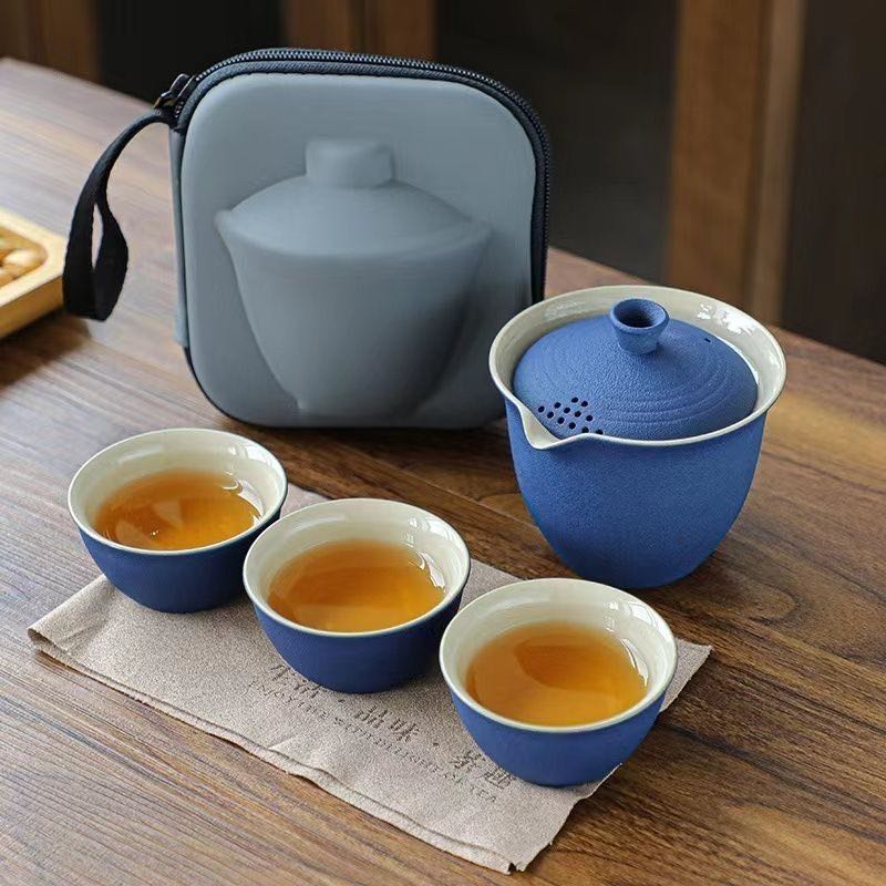 Set de Té Portátil con Estuche Compacto