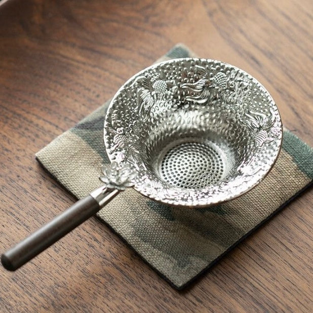 Filtro de Té de Metal con Diseño Floral