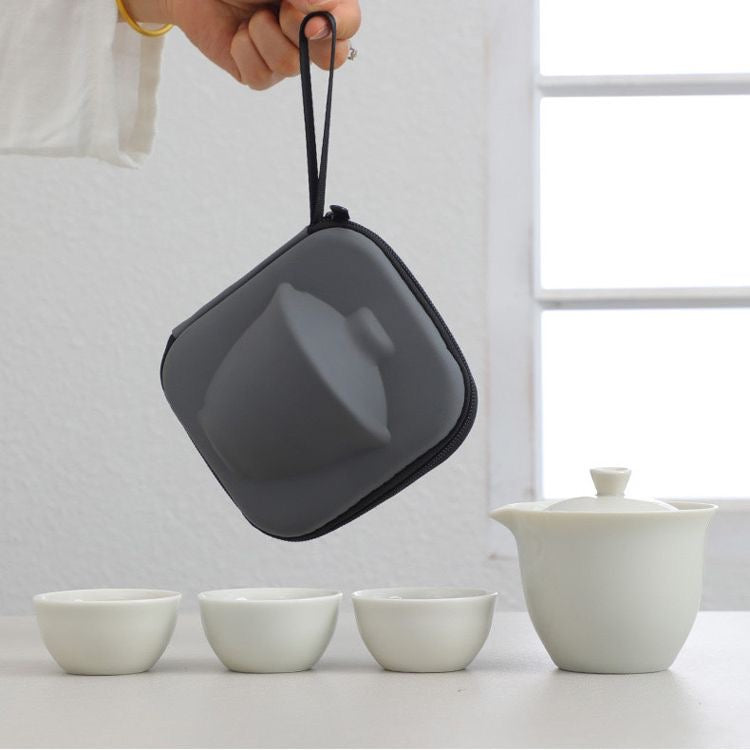Set de Té Portátil con Estuche Compacto