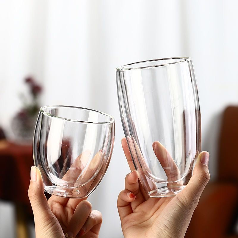 Tazas de Vidrio de Doble Pared - Capacidades Variadas
