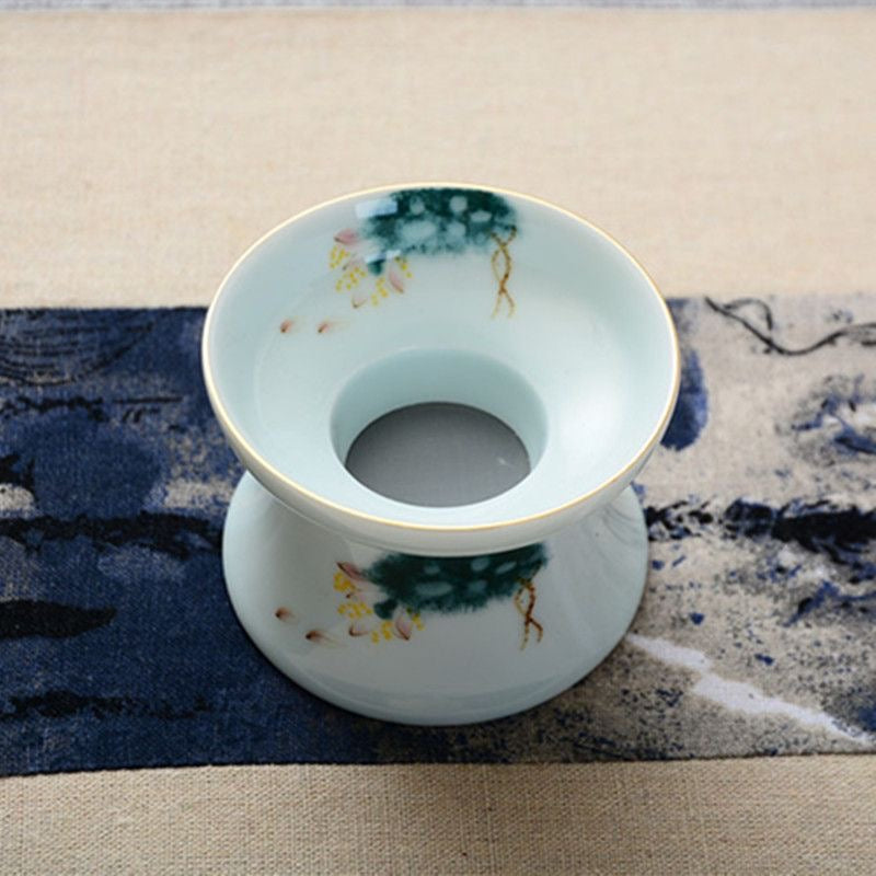 Filtro de Té de Cerámica con Motivos Naturales
