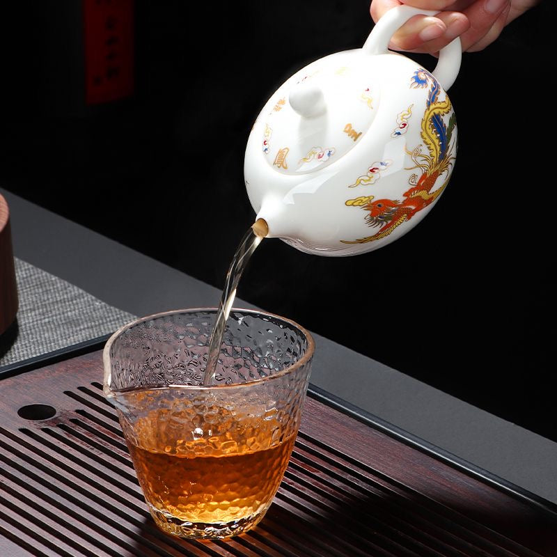 Juego de Té Termocrómico con Motivos de Dragón